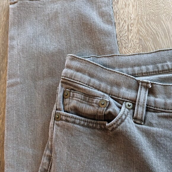 LRL Lauren Jeans Co Ralph Lauren Petite Brown Straight Leg Jeans, Size 6 Petite - Picture 7 of 12